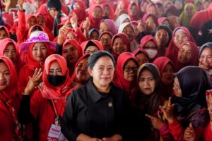 Didatangi Puan, Warga Sukamandi Subang Berebut Minta Selfie