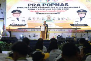 Gubernur Arinal Djunaidi Buka Pra Pekan Olahraga Pelajar Nasional Zona II Lampung Tahun 2022