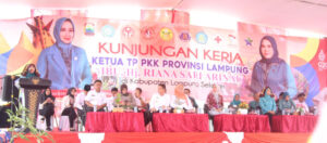 Kunker Ke-Lampung Selatan, TP PKK Provinsi Lampung Ajak Semua Pihak Sinergi dan Kolaborasi Bersama Atasi Stunting