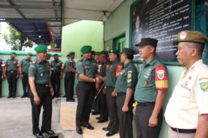 Kunjungan Kerja ke Koramil Natar, Dandim 0421/Ls Berikan Penekanan kepada Anggota dan Ibu Persit