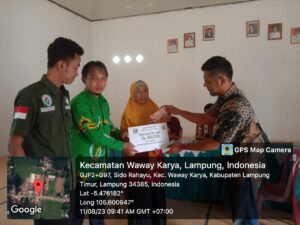 Pemerintah Desa Sidorahayu Kecamatan Waway Karya Menyalurkan BLT DD Tahap Dua