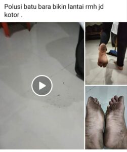 Warga Dan Pengendara Motor Mengeluhkan Debu Batu Bara Yang Bersumber Dari Aktivitas Stockfile Batu Bara