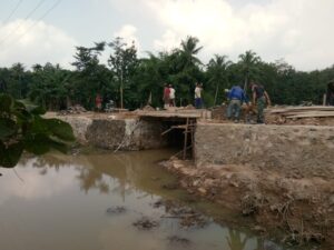 Berbagai Program Giat Pembangunan Hampir Rampung Pada Hari ke 24 TMMD Di Budi Lestari 