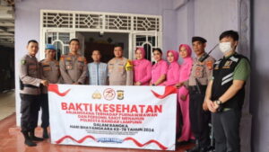 Waka Polresta Bandar Lampung Sambangi Purnawirawan dan Anggota Polri Yang Sakit Menahun