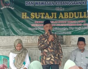 Anggota DPRD Lamsel Sutaji Abdullah Gelar Sosialisasi IPWK