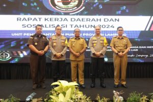 PJ Gubernur Lampung Membuka Acara Rapat Kerja Daerah Dan Sosialisasi Saber Pungli Tahun 2024