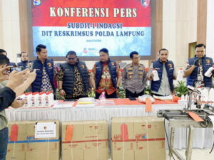 Ditreskrimsus Polda Lampung Berhasil Mengungkap Peredaran Oli Palsu