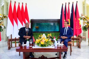 Presiden Jokowi Terima Kunjungan Perdana Menteri Papua Nugini James Marape