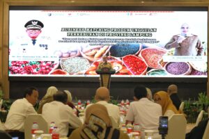 Pj. Gubernur Lampung Samsudin Membuka Acara Business Matching Produk Unggulan Perkebunan