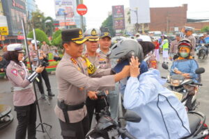 Kapolresta Bandar Lampung Memimpin Kampanye Keselamatan Dalam Rangka Operasi Patuh Krakatau 2024