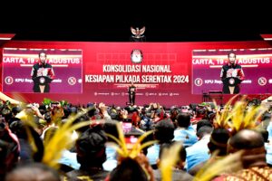 Presiden Jokowi Menghadiri Rapat Konsolidasi Nasional Kesiapan Pilkada 2024