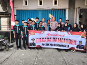 Polsek Pringsewu Kota Mengajak Pemilih Pemula Untuk Berpartisipasi Dalam Menyukseskan Pilkada Serentak 2024