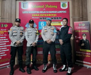 Sinergitas Lapas, Polri dan TNI Gelar Razia di Lapas Narkotika Way Huwi