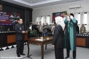 PJ Bupati Tubaba Drs. M. Firsada, M.Si., Melantik Dra. Bayana, M.Si., Sebagai PJ Sekretaris Daerah Kabupaten Tubaba