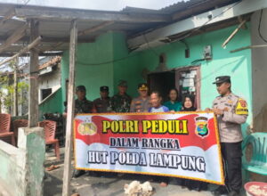 Hari Ulang Tahun (HUT) Polda Lampung: Polri Peduli Desa Serdang Tanjung Bintang