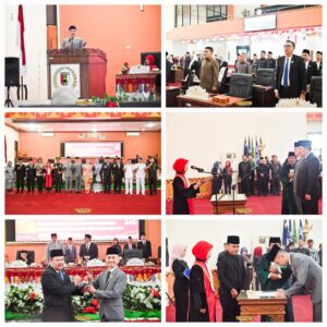 DPRD Pesawaran Menggelar Rapat Paripurna dan Pengambilan Sumpah Janji