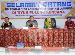 Inspektorat Provinsi Lampung Kunjungi Tiyuh Pulung Kencana Dalam rangka penilaian Desa Anti Korupsi