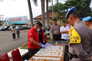 Polda Lampung Menggelar Kegiatan Penegakan Ketertiban dan Disiplin di Polresta Bandar Lampung