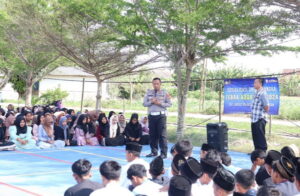 Polres Lampung Selatan Sosialisasi Operasi Zebra Krakatau 2024  Di SMKN 1 Way Panji