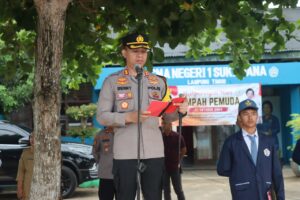 Kapolres Lampung Timur Sosialisasi Kenakalan Remaja di SMA N 1 Sukadana