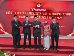 Komisioner KPU Lampung Selatan Periode 2024-2029 Didominasi Wajah Baru