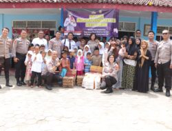 Momen jelang perayaan Natal 2024, Polres Pesawaran Berbagi Kebahagiaan dan Layanan Kesehatan Gratis untuk Yatim Piatu