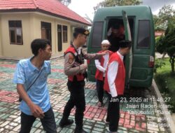 Polres Lampung Barat Mengawal dengan Ketat Tahanan yang Dipindahkan dari Rumah Tahanan (Rutan) Krui