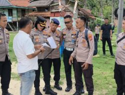 Dalam Upaya Meningkatkan Pelayanan dan Pengawasan Wilayah Perairan, Kapolres Pesawaran Tinjau Tanah Hibah Warga di Pulau Pahawang