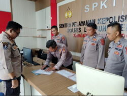 Seluruh Personil SPKT Polres Lampung Selatan Melaksanakan Penandatanganan Pakta Integritas