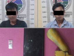 Dua Orang Pria Dewasa Diringkus Sat Res Narkoba Polres Tulang Bawang Barat