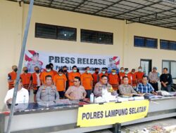 Polres Lampung Selatan Ungkap Kasus Narkotika Senilai Rp 2,5 Miliar