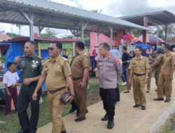 Launching Taman UMKM Desa Budi Lestari dan Penandatanganan Prasasti TNI Manunggal Membangun Desa (TMMD)