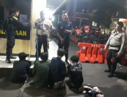 Polresta Bandar Lampung Bubarkan Aksi Tawuran, 4 Remaja di Amankan Berikut Celurit dan 2 Gir Diamankan