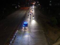 Polresta Bandar Lampung Kawal Ratusan Pemudik Motor Asal Pulau Jawa