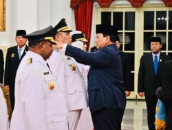 Presiden Prabowo Lantik Gubernur dan Wakil Gubernur Papua Pegunungan serta Kepulauan Bangka Belitung Masa Jabatan 2025-2030