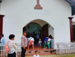 Pengamanan Ibadah Peringatan Wafat Yesus Kristus di Gereja Santa Karesti
