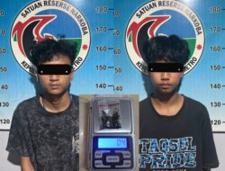 Polisi Amankan Dua Pemuda Kedapatan Memiliki Narkotika Jenis Tembakau Gorila