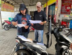 Polisi Lakukan Penyelidikan Terhadap Sepeda Motor Tak Bertuan yang Ditemukan Warga Dekat Simpang Tugu Gajah Pringsewu