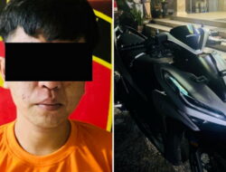 Seorang Mahasiswa Ditangkap Polsek Terbanggi Besar Polres Lampung Tengah Usai Menggasak Sepeda Motor Milik Warga