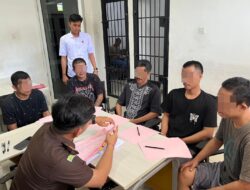 Lima Warga Podomoro Pelaku Judi Dilimpahkan ke Kejari Pringsewu