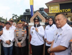 Kapolres Lampung Timur Pimpin Langsung Pengamanan Aksi Unjuk Rasa SPL (Serikat Petani Lampung) di Kantor Pemda