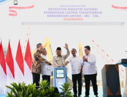Presiden Prabowo Resmikan Proyek Baterai Terbesar di Asia Tenggara