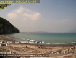 Aktivitas Gunung Anak Krakatau Terpantau yang Terletak di Lampung Selatan