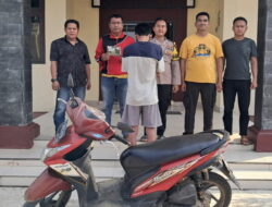 Unit Rsekim Polsek Talang Padang Dibantu Warga Berhasil Tangkap Pelaku Curanmor