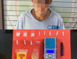 Tim Opsnal Sat Narkoba Polres Lampung Utara Berhasil Mengamankan Pria Paruh Baya Sebagai Pengedar Narkoba Jenis Sabu