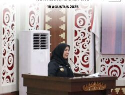 Walikota Bandar Lampung, Hj.Eva Dwiana Menghadiri Acara Sidang Paripurna DPRD Kota Bandar Lampung Pembicaraan Tingkat 1