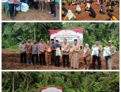 Polres Serang Tanam Jagung di Ponpes Sohibul Muslimun, Dukung Ketahanan Pangan