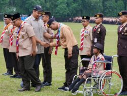 Upacara Hari Pramuka ke-64 Sekaligus Buka Perkemahan Pramuka Berkebutuhan Khusus 2025
