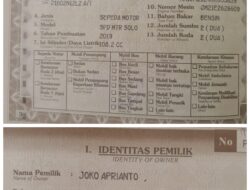 Berita Kehilangan STNK Motor