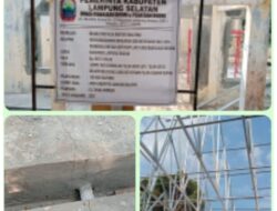 Miris! Proyek Rehab Aula di Lingkungan Kantor Bupati Lamsel Diduga Asal Jadi, Rekanan Nakal, PUPR Bungkam!